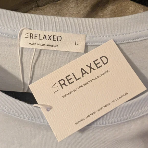 Light Blue La Relaxed Brand Bucking Horse Graphic Tee - Picture 4 of 7